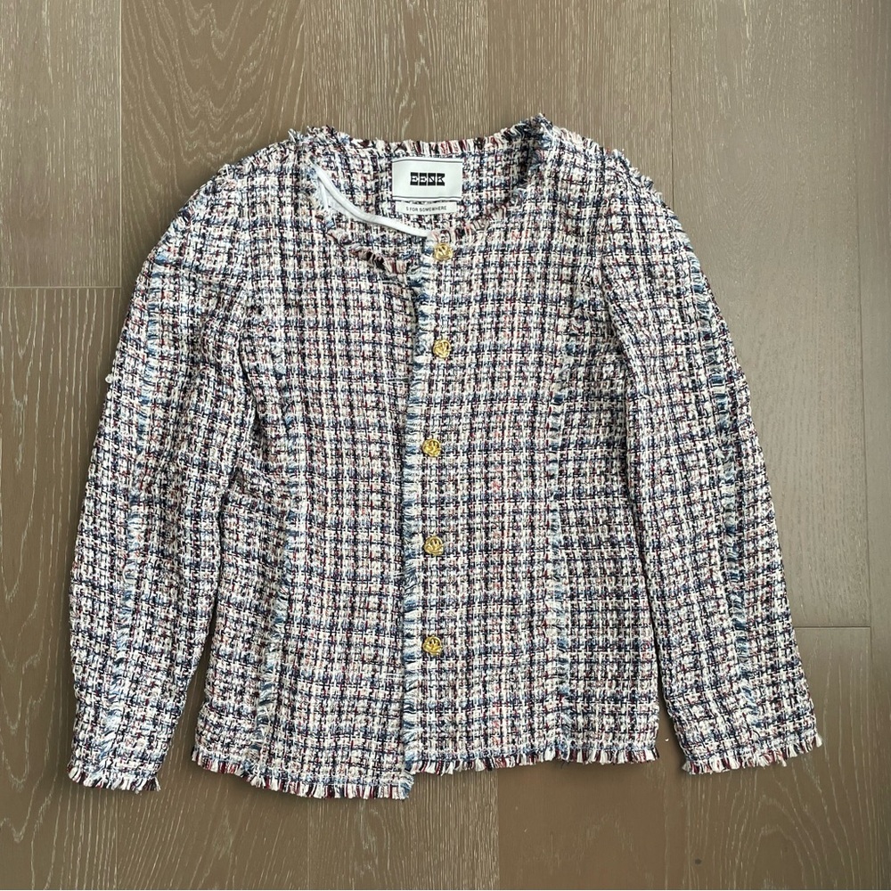 EENK Multi Tweed Button-Front Jacket - Picture 7 of 9